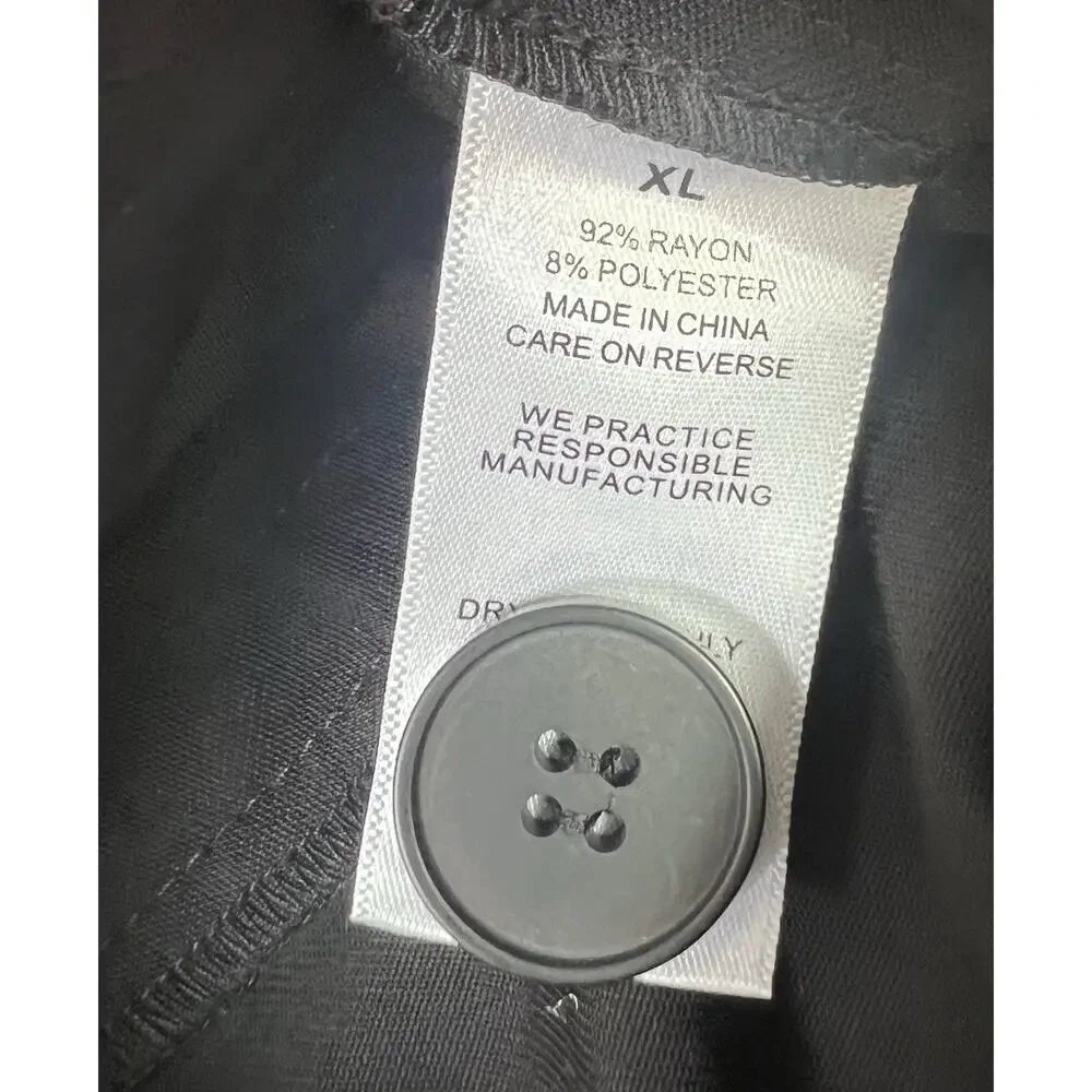 NONchalant Label Fabi Pant in Black LOOSE WIDE LEG PLEATED SIZE XL, Revolve NWT - Picture 5 of 8